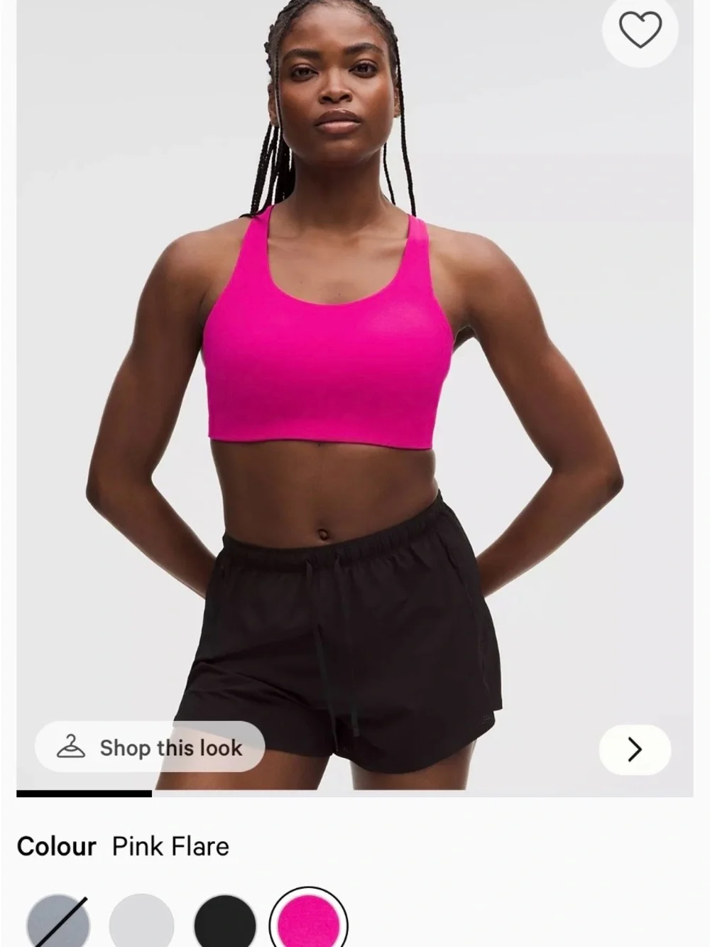 lululemon athletica Black Strappy Cross-Back Sports Bra